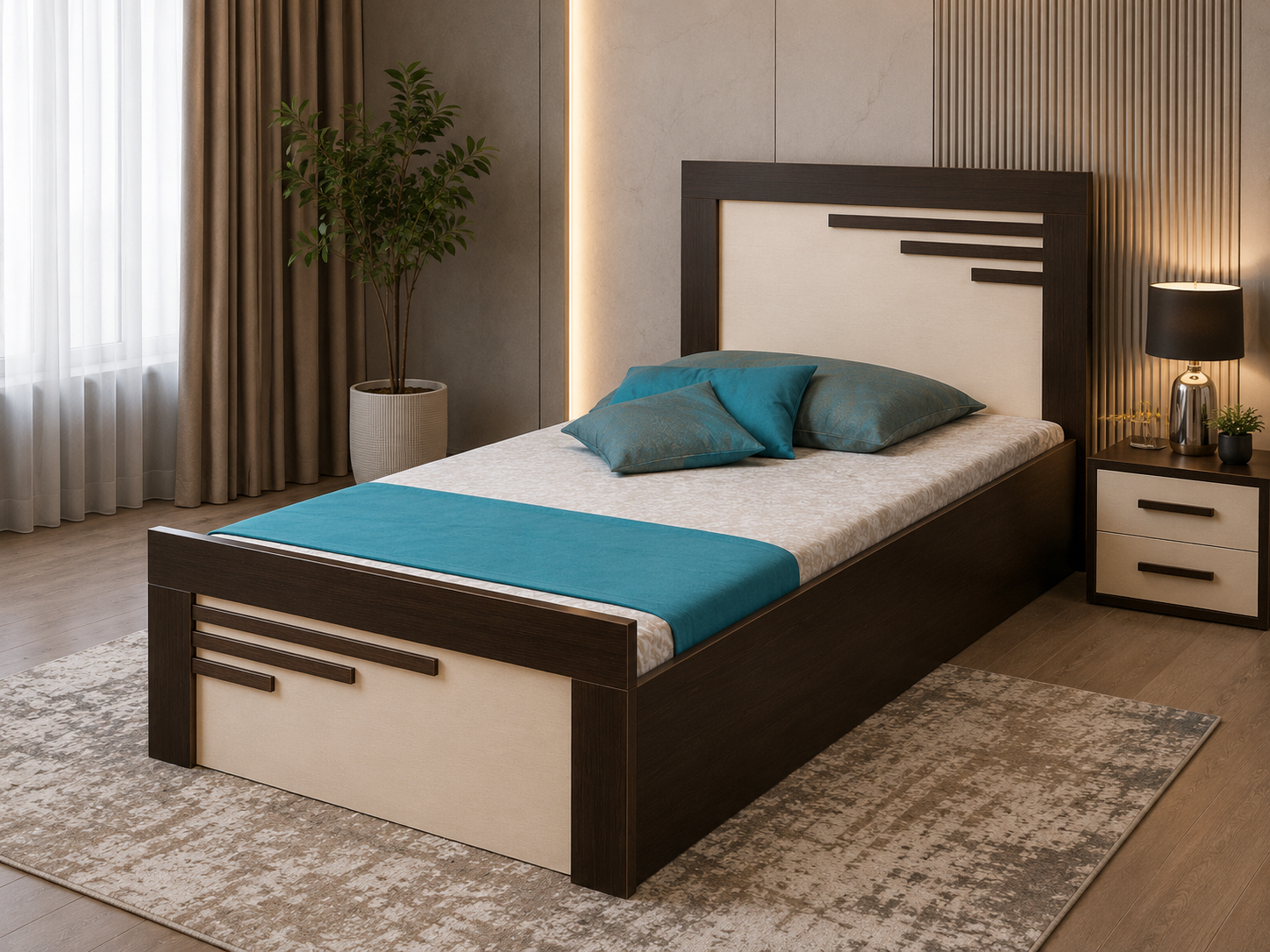 تخت یکنفره نوجوان مدل 086